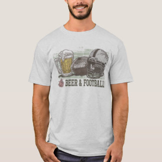 I Heart Beer and Football T-Shirt