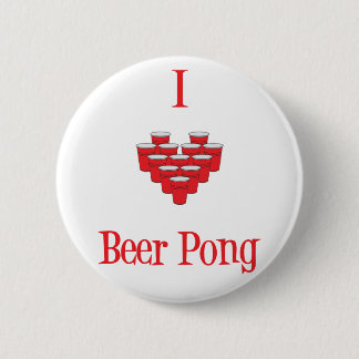 I (heart) Beer Pong Button