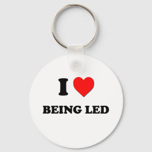 I Heart Being Led Keychain
