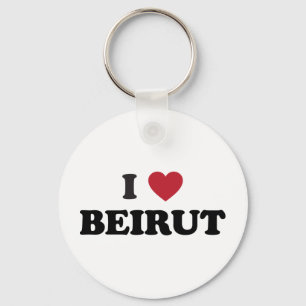 I Heart Beirut Lebanon Keychain