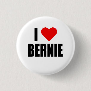 “I HEART BERNIE” 1 INCH ROUND BUTTON