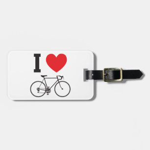 I Heart Bicycle Luggage Tag