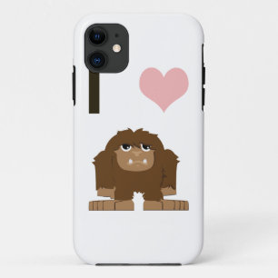 I heart bigfoot iPhone 11 case