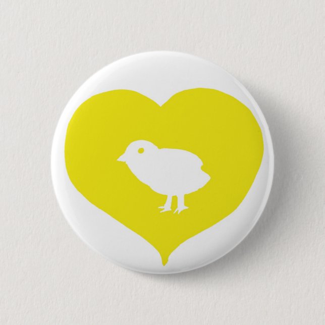 I Heart Birds Pin (Front)