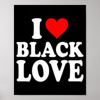 I Heart Black Love Cute Matching Couples African A