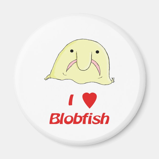 I heart blob magnet (Front)