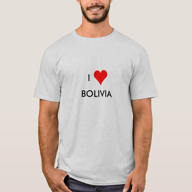 i heart bolivia T-Shirt (Front)