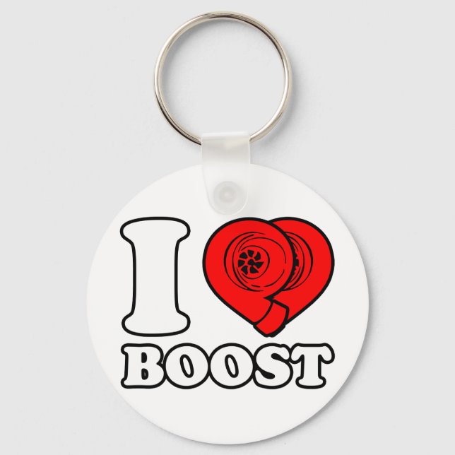 I Heart Boost Keychain (Front)