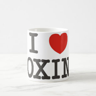 i heart boxing coffee mug