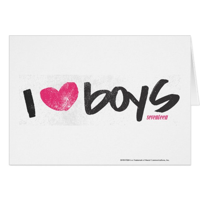 I Heart Boys Magenta (Front Horizontal)