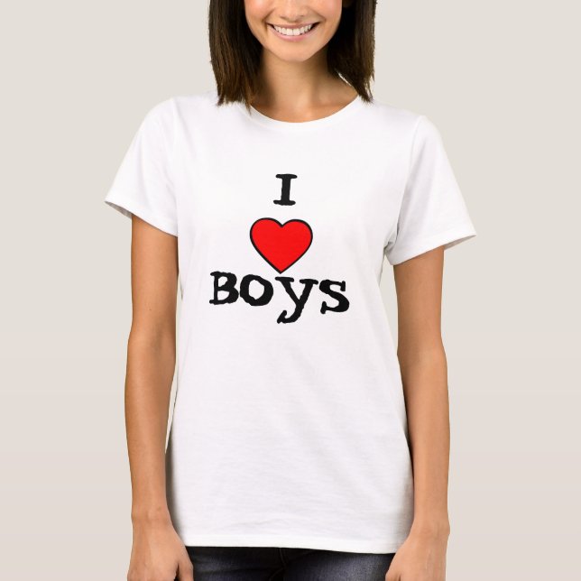 I heart Boys T-Shirt (Front)