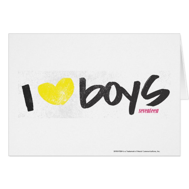 I Heart Boys Yellow (Front Horizontal)