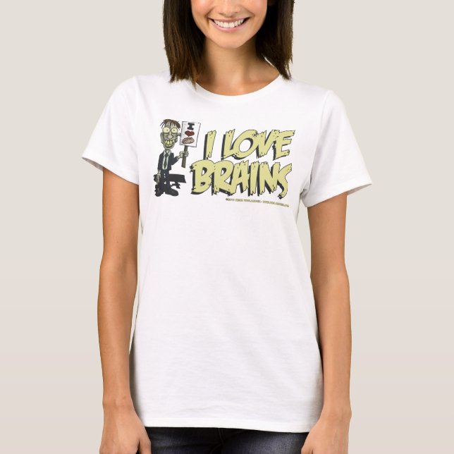 I Heart Brains 2 Shirt 1 (Front)