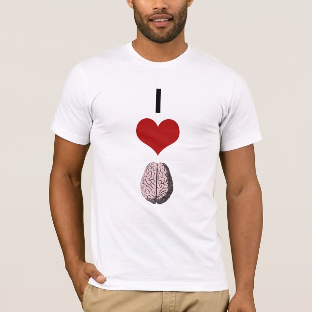 I Heart Brains Zombie Tee (Front)