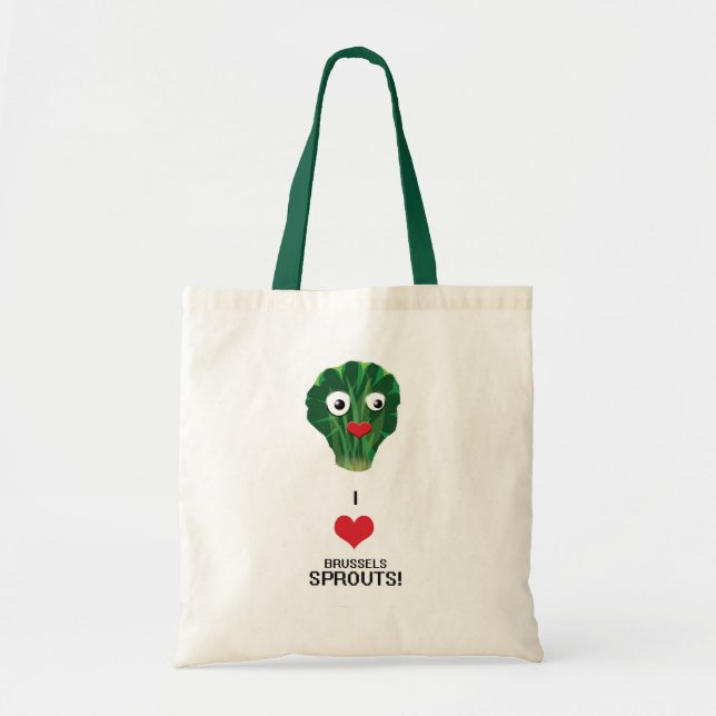 I Heart Brussels Sprouts tote bag (Front)