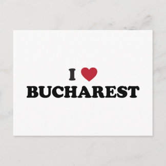 I Heart Bucharest Romania Postcard