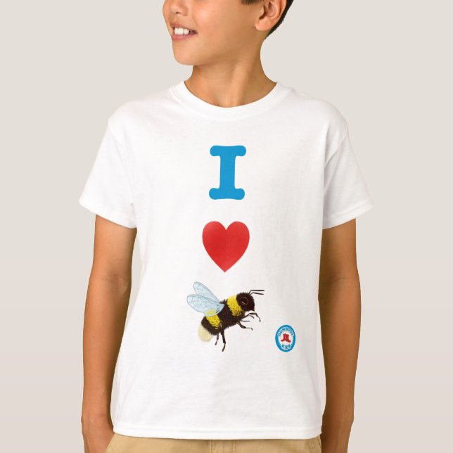 I Heart Bumble Bees Youth T-Shirt (Front)