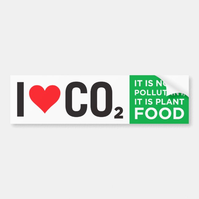 I Heart C02 Bumper Sticker (Front)