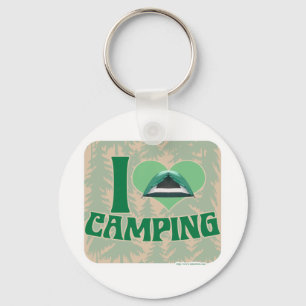 I Heart Camping Keychain