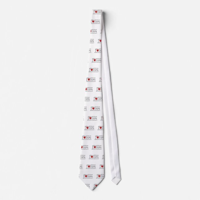 I Heart Cars Tshirts and Gifts Tie (Front)