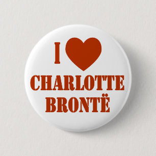 I Heart Charlotte Bronte 2 Inch Round Button