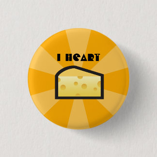 I Heart Cheese 1 Inch Round Button