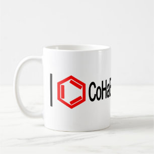 I heart chemistry coffee mug
