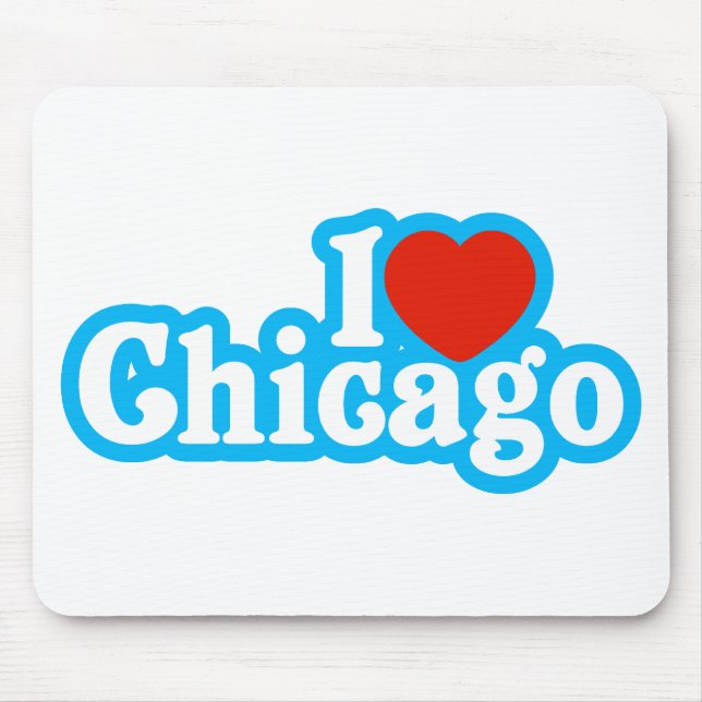 I Heart Chicago Mouse Pad (Front)