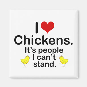I (Heart) Chickens Magnet