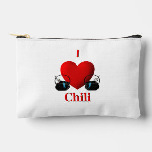 I Heart Chili Accessory Pouch
