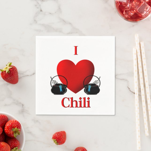 I Heart Chili Napkin (Insitu)