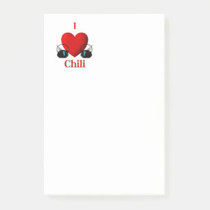 I Heart Chili Post-it Notes