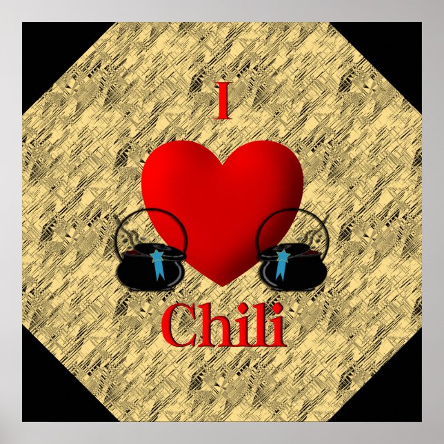 I Heart Chili Poster (Front)