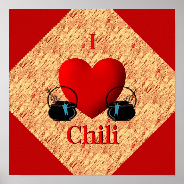 I Heart Chili Poster (Front)