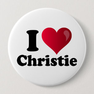 I Heart Chris Christie 4 Inch Round Button