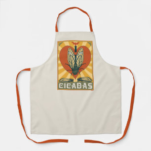 I Heart Cicadas Apron
