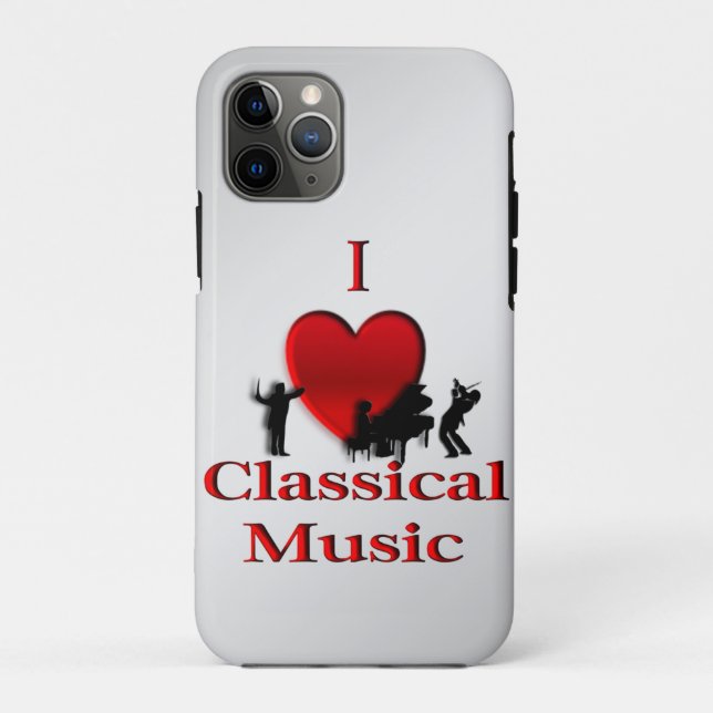 I Heart Classical Music Case-Mate iPhone Case (Back)