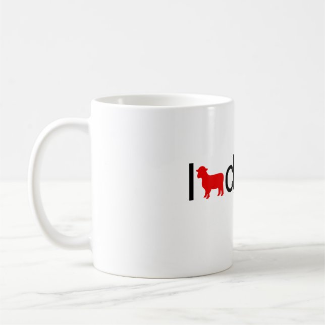 I heart cloning coffee mug (Left)