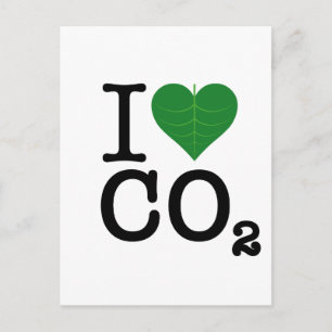 I Heart CO2 Postcard