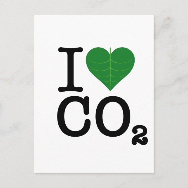 I Heart CO2 Postcard (Front)