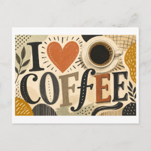 I [Heart] Coffee Postcard