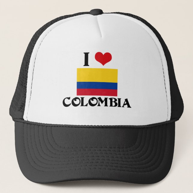 I HEART COLOMBIA TRUCKER HAT (Front)
