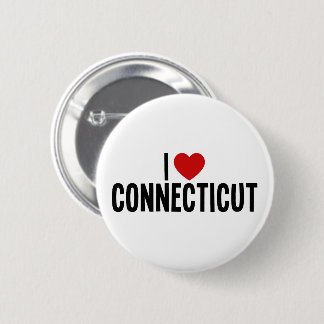 I Heart Connecticut Round Button