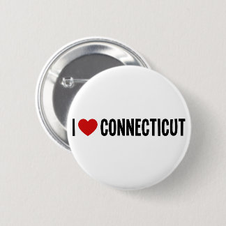 I Heart Connecticut Round Button