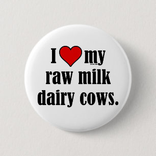 I Heart Cows 2 Inch Round Button