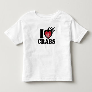 I Heart Crabs Toddler T-shirt