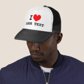 I heart custom I love trucker hat (In Situ)