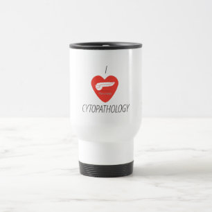 I heart cytopathology - pancreas travel mug
