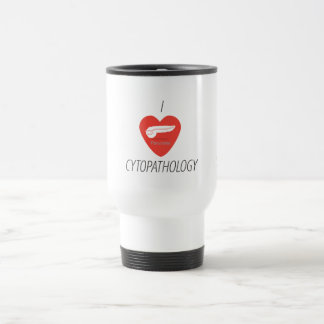 I heart cytopathology - pancreas travel mug