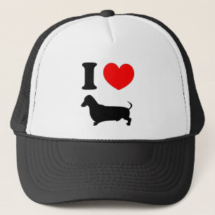 I Heart Dachshund Trucker Hat